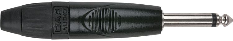 DAP-Audio 6.3mm Jack X-type Mono with black endcap Black housing