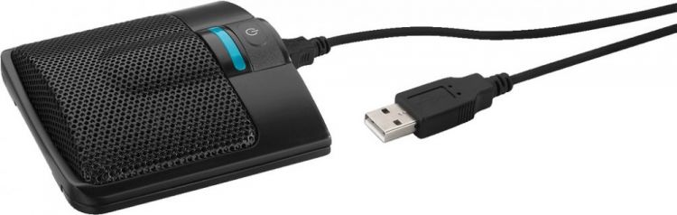 MONACOR ECM-306BU/SW Microphone de surface USB