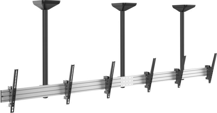 Showgear PCM4555S-3 Triple Screen Ceiling Mount Short 45" bis 50" - neigbar 20°