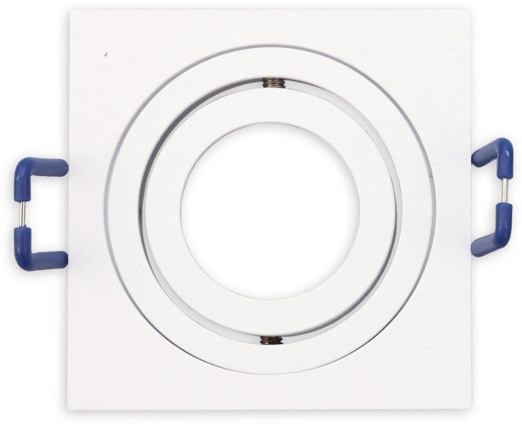 ISOLED Einbaurahmen für MR11/GU10 Mini Spots, schwenkbar, eckig, weiß