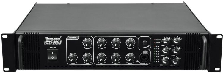 OMNITRONIC MPVZ-250.6 Mischverstärker
