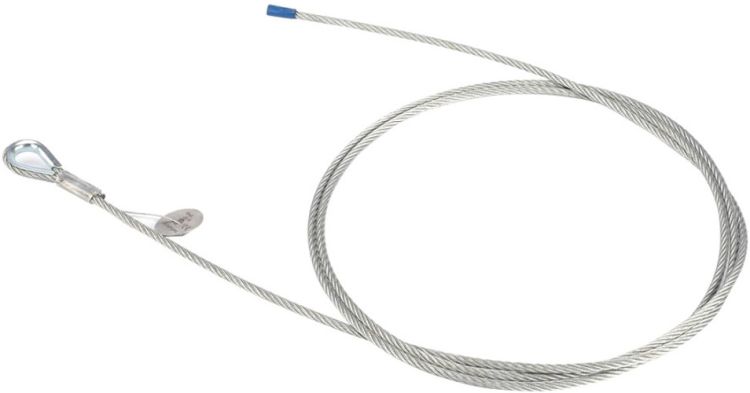 Riggatec 8 mm Abhängeseil Zink 6x19+FE Kausche eins. offen 2,5m