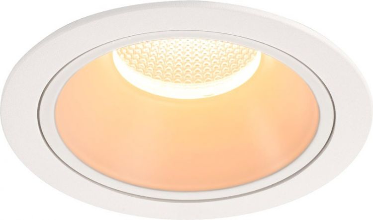SLV NUMINOS® DL XL, Indoor LED Deckeneinbauleuchte weiß/weiß 2700K 55°