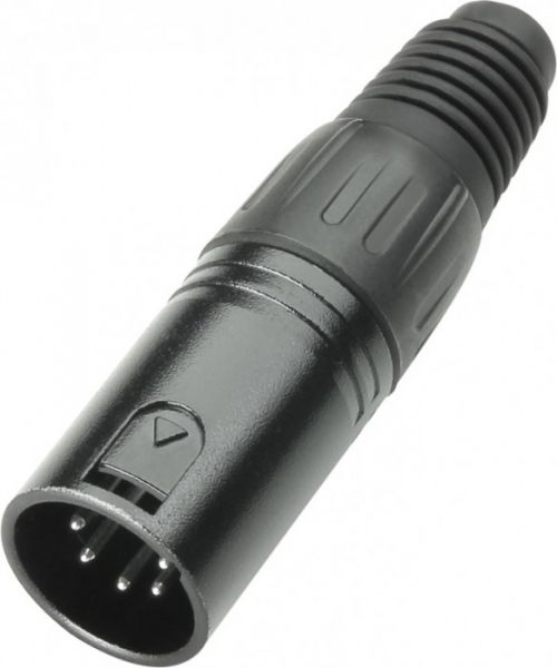 Adam Hall Connectors 7886 XLR Stecker male 5-Pol schwarz