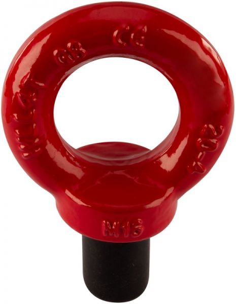 Riggatec Tornillo de anillo altamente resistente M16, rojo 4,0 t
