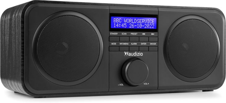 Audizio Novara DAB+ Stereo Radio Schwarz