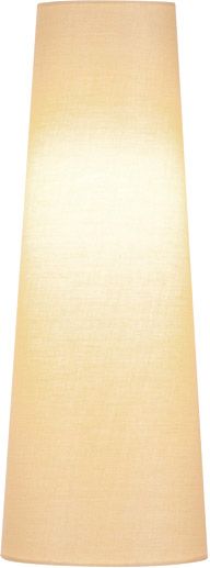 SLV FENDA Leuchtenschirm, konisch, beige, Ø/H 15/40 cm