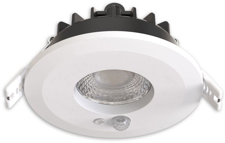 ISOLED LED Einbaustrahler Vario-68 mit PIR-Sensor 6W, 60°, 2700|3000|4000|6000K, IP65, CRI90, weiß