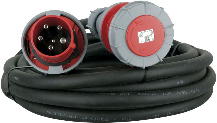 Showtec Extension Cable, 3 x 63A 380V  10 m/5 x 10 mm2