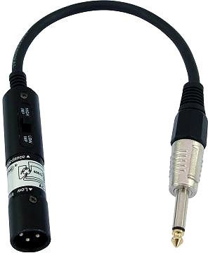 OMNITRONIC Adapterkabel XLR(M)/Klinke mono 0,3m sw