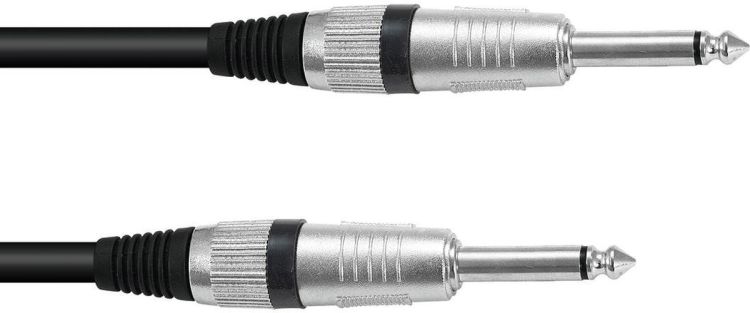 OMNITRONIC Klinkenkabel 6,3 mono 3m sw ROAD