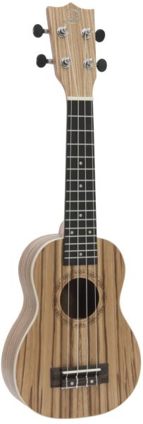 DIMAVERY UK-400 Ukulele Sopran "Zebrawood"