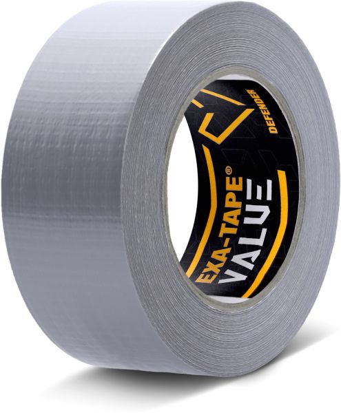 Defender EXA-TAPE-VALUE S 50 - Gewebeklebeband, Silber, glänzend, 50 mm x 50 m