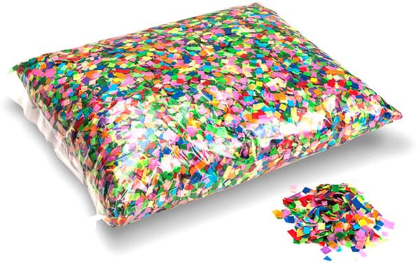 Magic FX Partyfetti 6x6mm - Bunt 1kg