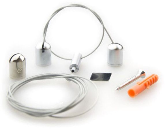 ISOLED Seilabhängung Z04 für LAMP55, Länge bis 150cm, 2 Seile, inkl. Befestigungsmaterial