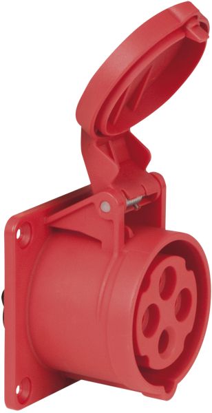 PCE CEE 16A 400V 4p Sockel weiblich - Rot, IP44
