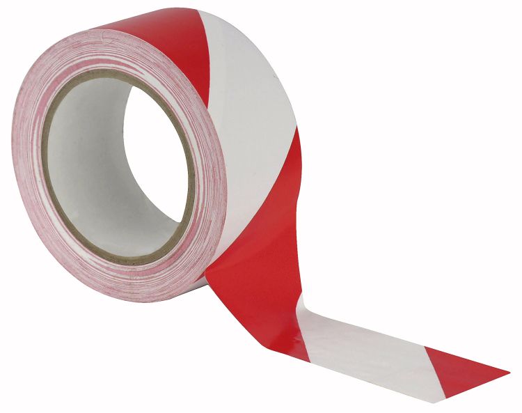 Showtec Floor-Marking tape 50 mm  Red-White safety-signaling tap