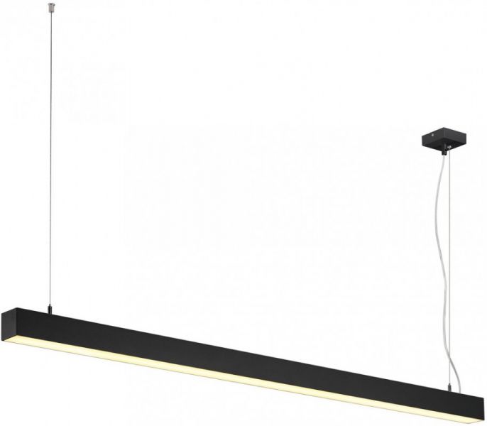 SLV Q-LINE DALI SINGLE LED, Pendelleuchte, dimmbar, 1500mm, schwarz