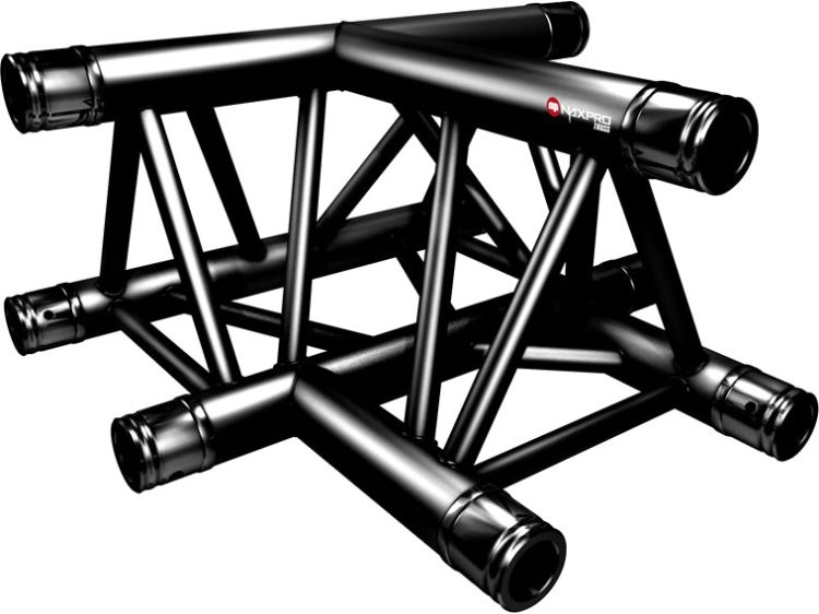 Naxpro-Truss FD 33 C36 90° 3 Weg Winkel
RAL9005 - Schwarz - Seidenmatt