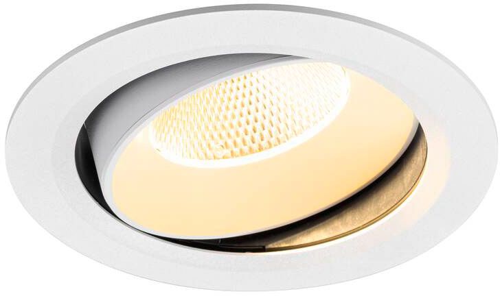 SLV NUMINOS® MOVE XL, Deckeneinbauleuchte, 3000 K, 20°, IP20, rund, weiß