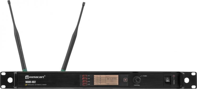RELACART WAM-402 4CH Digital UHF Automatic Mixer