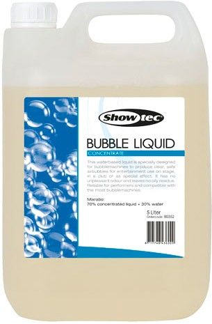 Showtec Bubble Liquid - 5 Liter, Konzentrat
