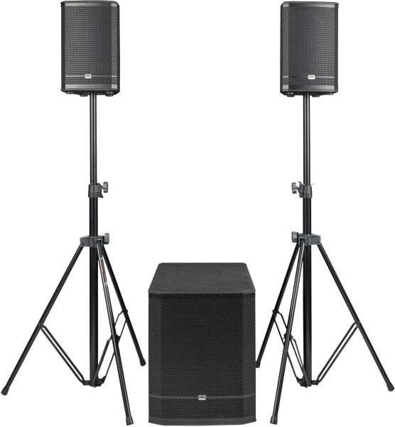 DAP Pure Club 15 - 15" Sub + 8" Tops Aktiv-Set mit DSP