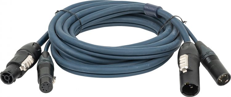 DAP-Audio FP-14 Hybrid Cable - powerCON TRUE1 & 5-pin XLR - DMX / Power DMX & Strom - 150 cm