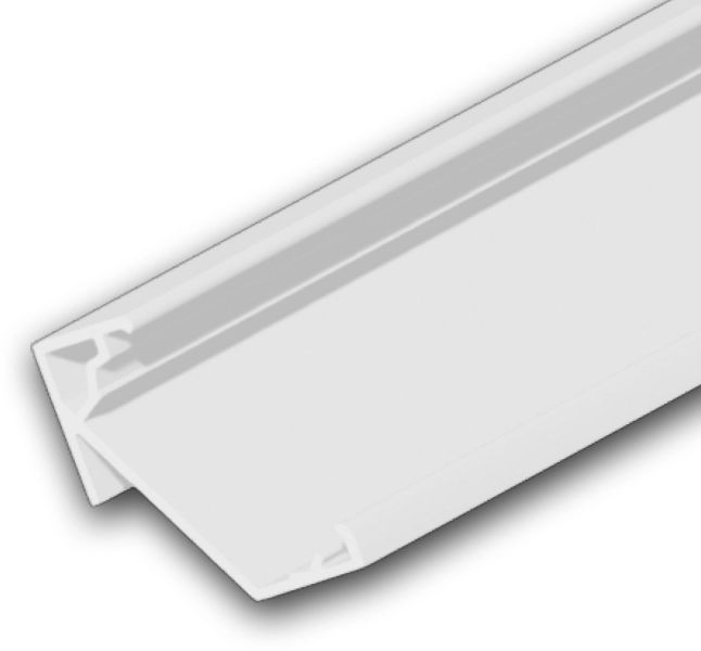 ISOLED LED Eckprofil CORNER18 Aluminium weiß RAL9003, 200cm