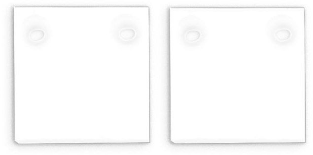 ISOLED Endkappe Alu EC132 für Curtain10 ONE FLAT, 2 Stück, weiß