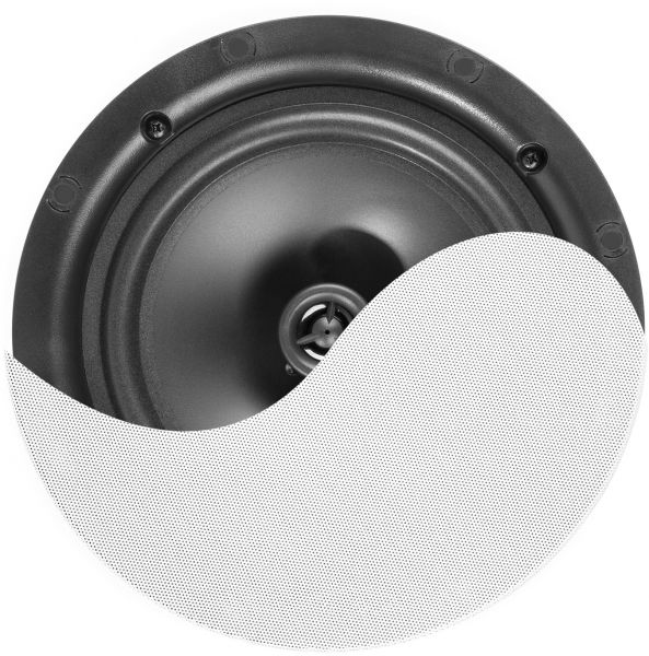 Power Dynamics NCBT601 Verstärkter Low Profile-Deckenlautsprecher BT 6,5" Weiß