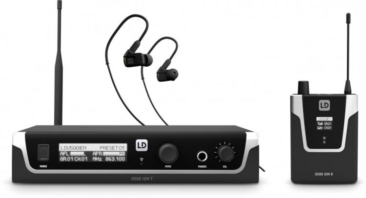 LD Systems U508 IEM HP - In-Ear Monitoring-System mit Ohrhörern