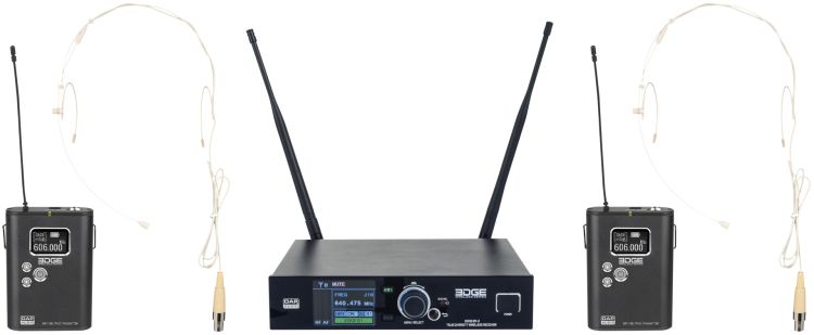 DAP-Audio EDGE EBS-2 Kabelloses Doppel-Beltpack-Set - 610-670 MHz