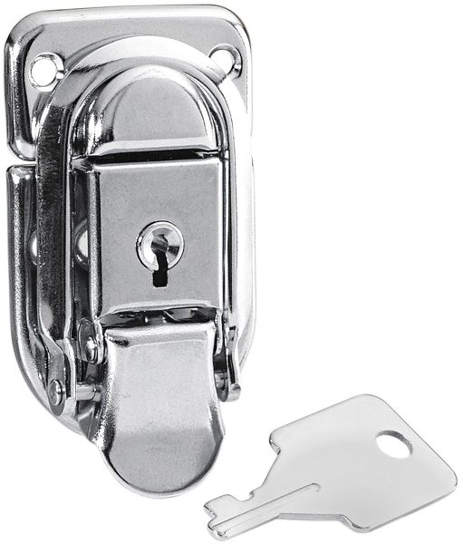 Adam Hall Hardware 1907 Aufbauschloss klein vernickelt abschließbar