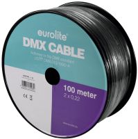 EUROLITE DMX cable 2x0.22 100m bk