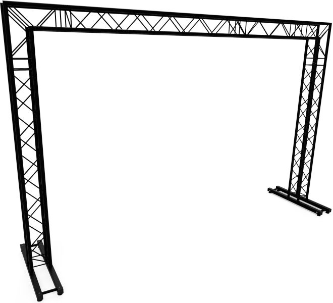 Naxpro-Truss FD24 Traversen Torbogen schwarz 4,00 x 2,57 m (BxH)