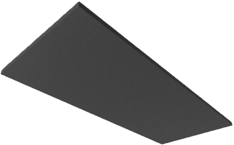 ISOLED Akustikabsorber H25 für Leuchtenrahmen mit Innenformat 592x1500mm, schwarz