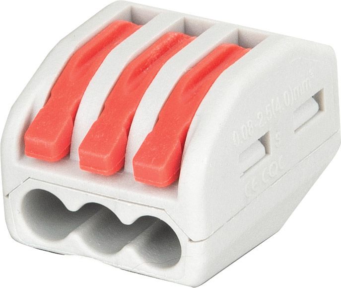 Showgear Cable Terminal - 3-way Farbcodierung - Rot