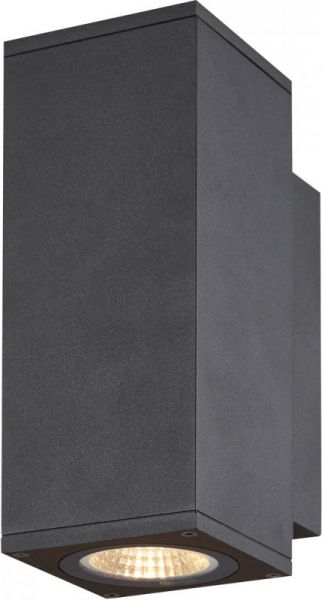 SLV ENOLA SQUARE UP/DOWN S, outdoor LED surface-mounted wall light anthracite