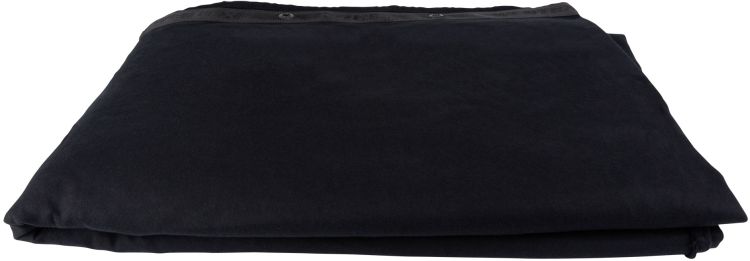 WENTEX Hintergrundtuch Stagemolton 320 g/m² 4 m, 3 m Schwarz – 300 x 400 cm (B x H) – ungefaltet