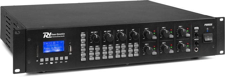 Power Dynamics PRM606 100V 6-Zonen Matrix-Verstärker 6x 60W -B-Stock-
