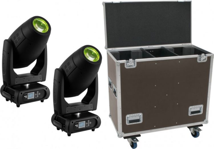 EUROLITE Set 2x DMH-300 CMY Moving-Head + Case