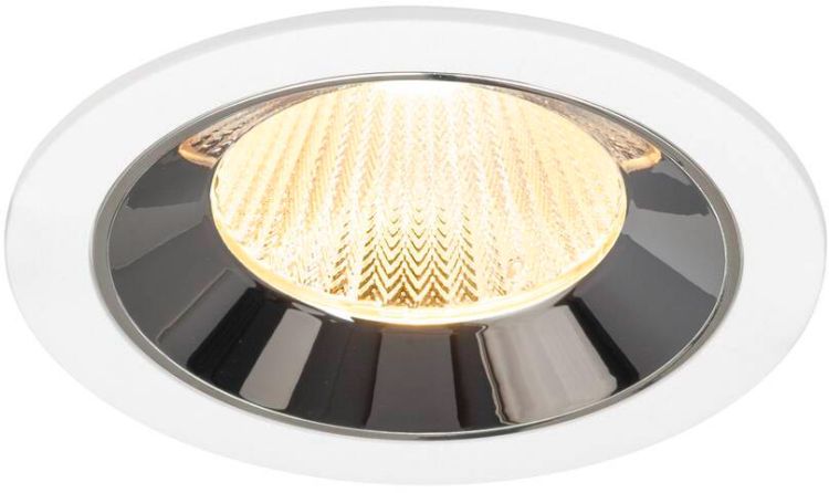 SLV NUMINOS® L, Deckeneinbauleuchte weiß/chrom 3000 K 40°