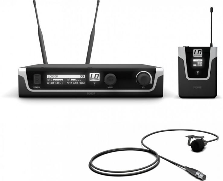 LD Systems U506 BPL Funkmikrofon System mit Bodypack und Lavalier Mikrofon