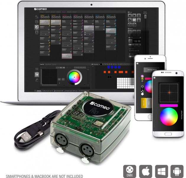 Cameo DVC PRO - 1024-Kanal USB zu DMX-Interface mit WiFi-Access und Steuer