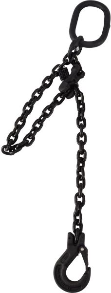 Riggatec Anschlagkette 8 mm Schwarz Güteklasse 8 - Länge: 2,5 m - 2 t
