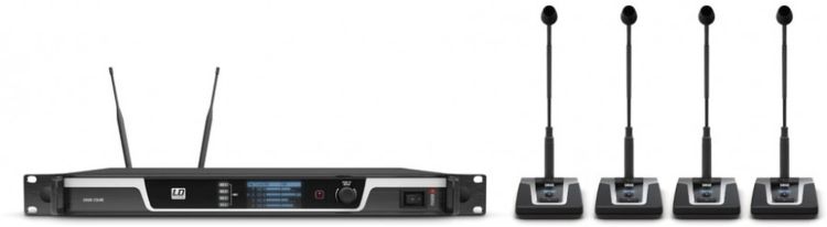 LD Systems U505 CS 4 4-Kanal kabelloses Konferenzsystem