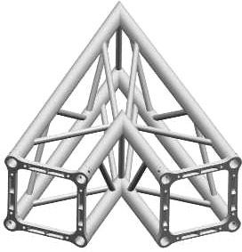 LITEC QX30 2-Weg 45° Ecke C19