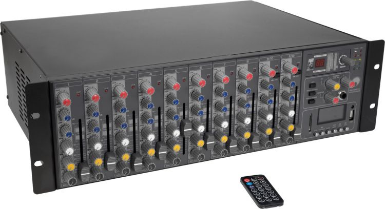 OMNITRONIC RM-1422FXA USB Rack-Power-Mixer