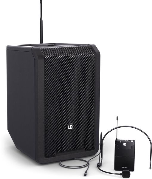 LD Systems ANNY® 8 BPH B5 - Tragbarer Bluetooth® PA-Lautsprecher mit Akku, Mixer und 1x
